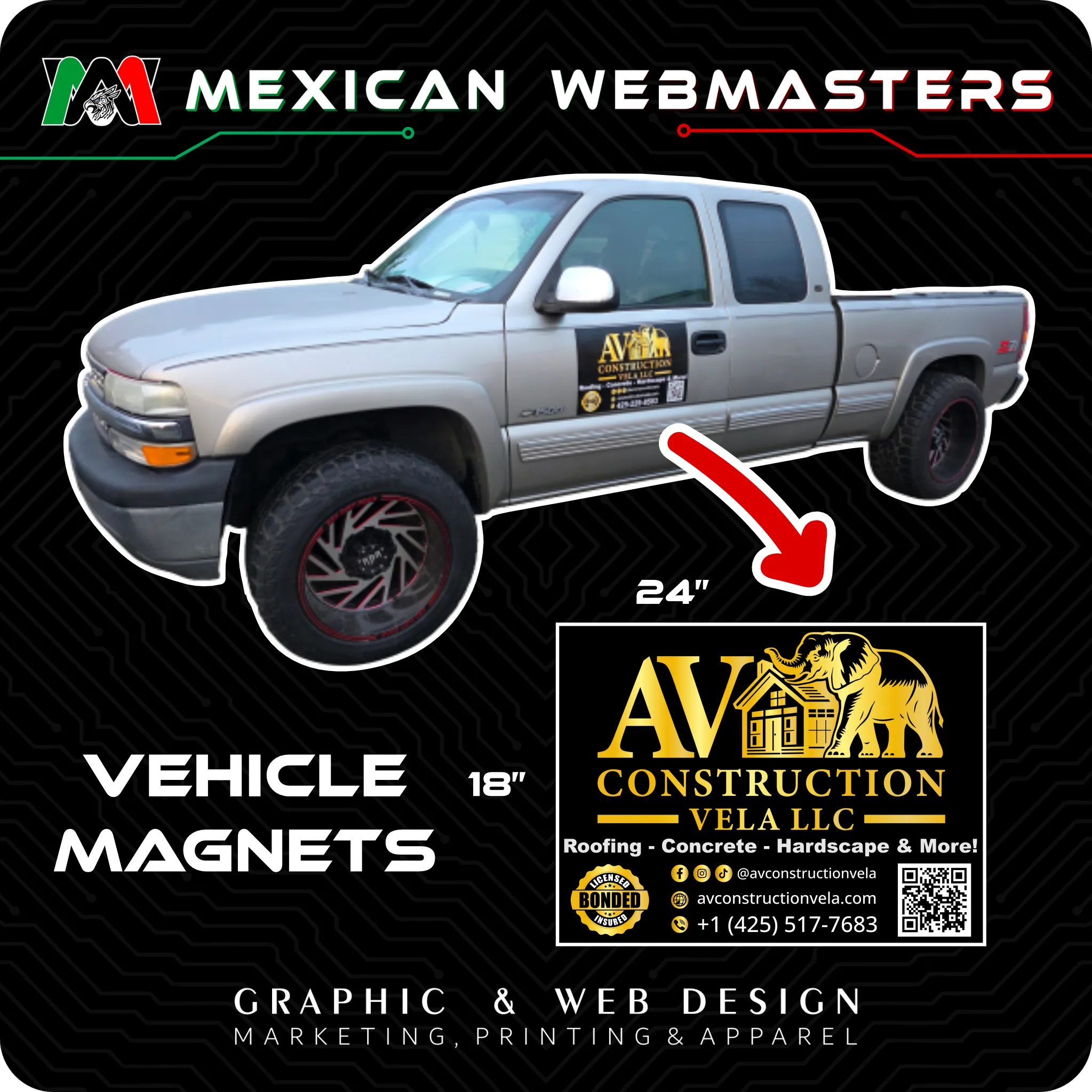 Custom Car Magnets (Pair)