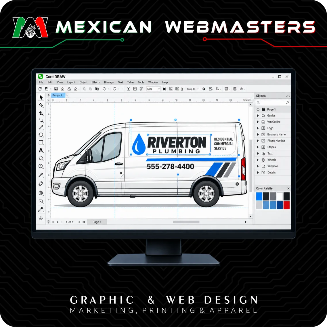 Vehicle Lettering Mockup Deposit