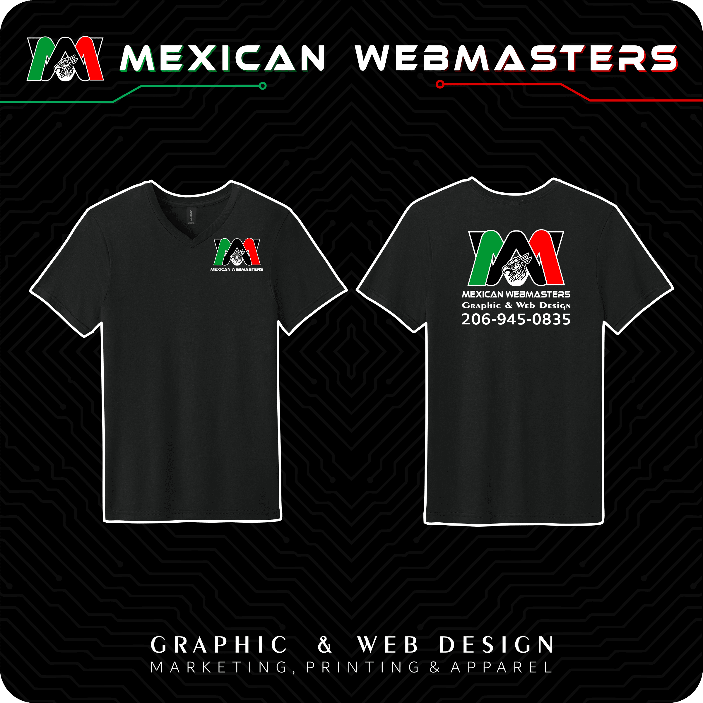 V-Neck DryBlend Hombre Estampada - Image 9