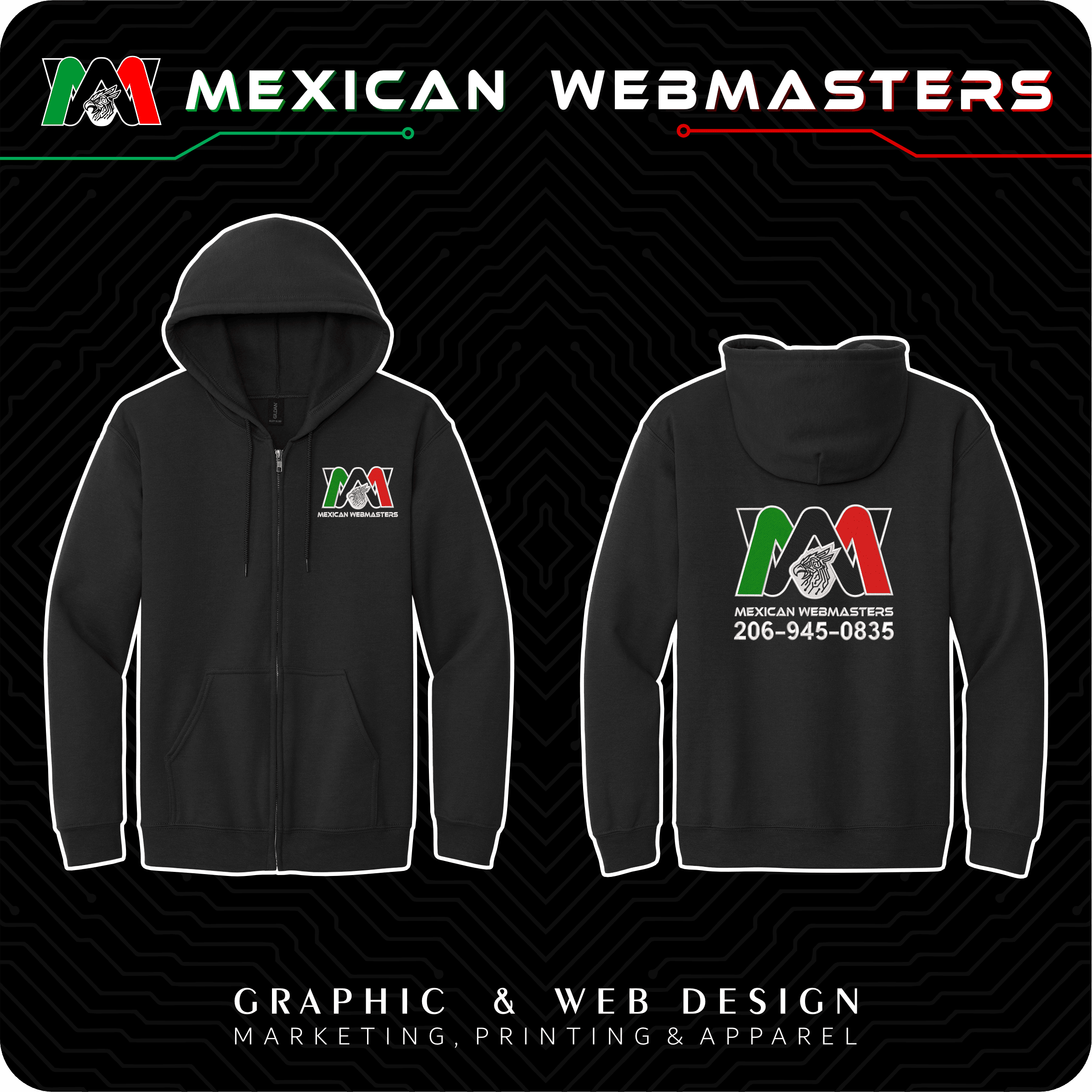 Full-Zip Hoodie Bordada - Image 2