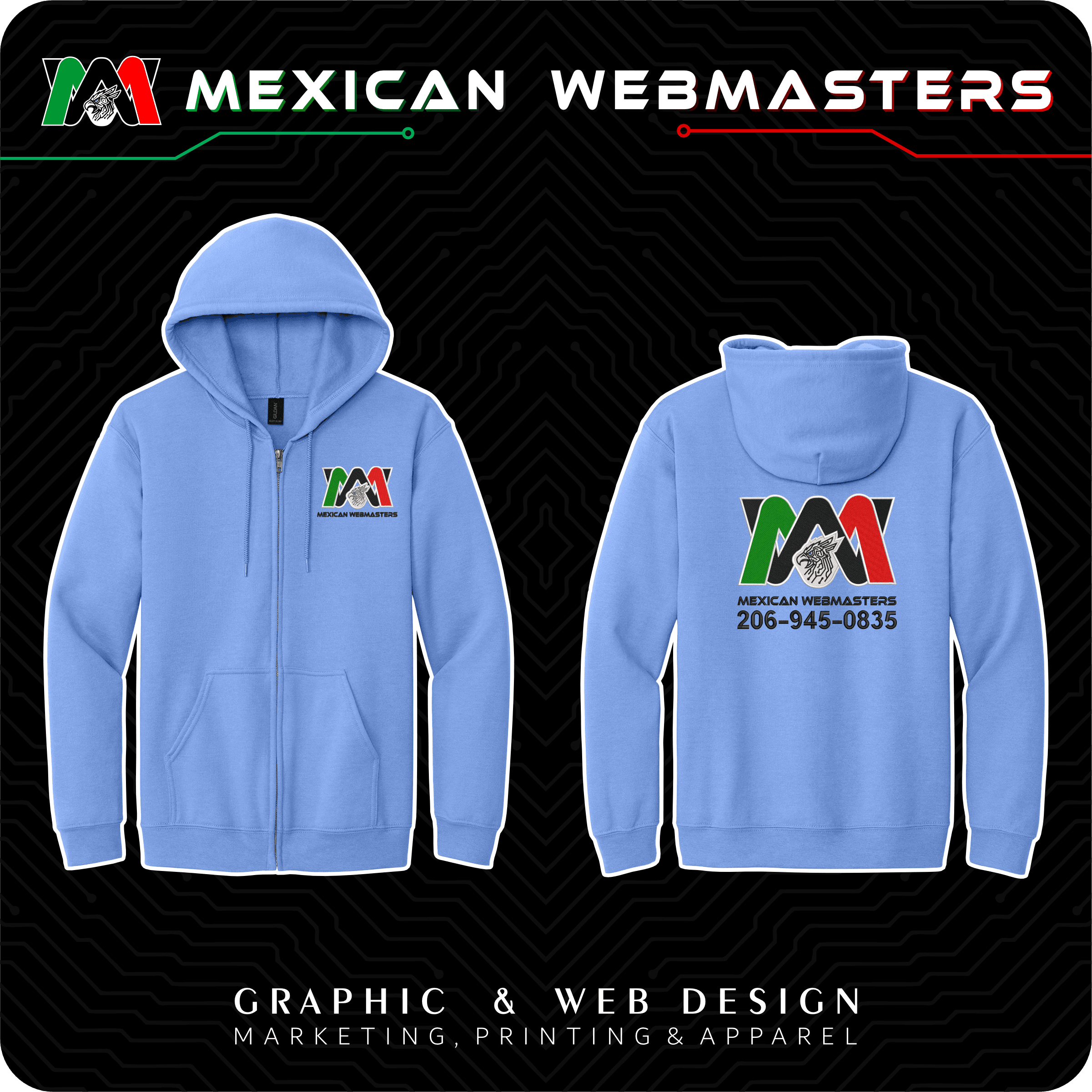 Full-Zip Hoodie Bordada - Image 3