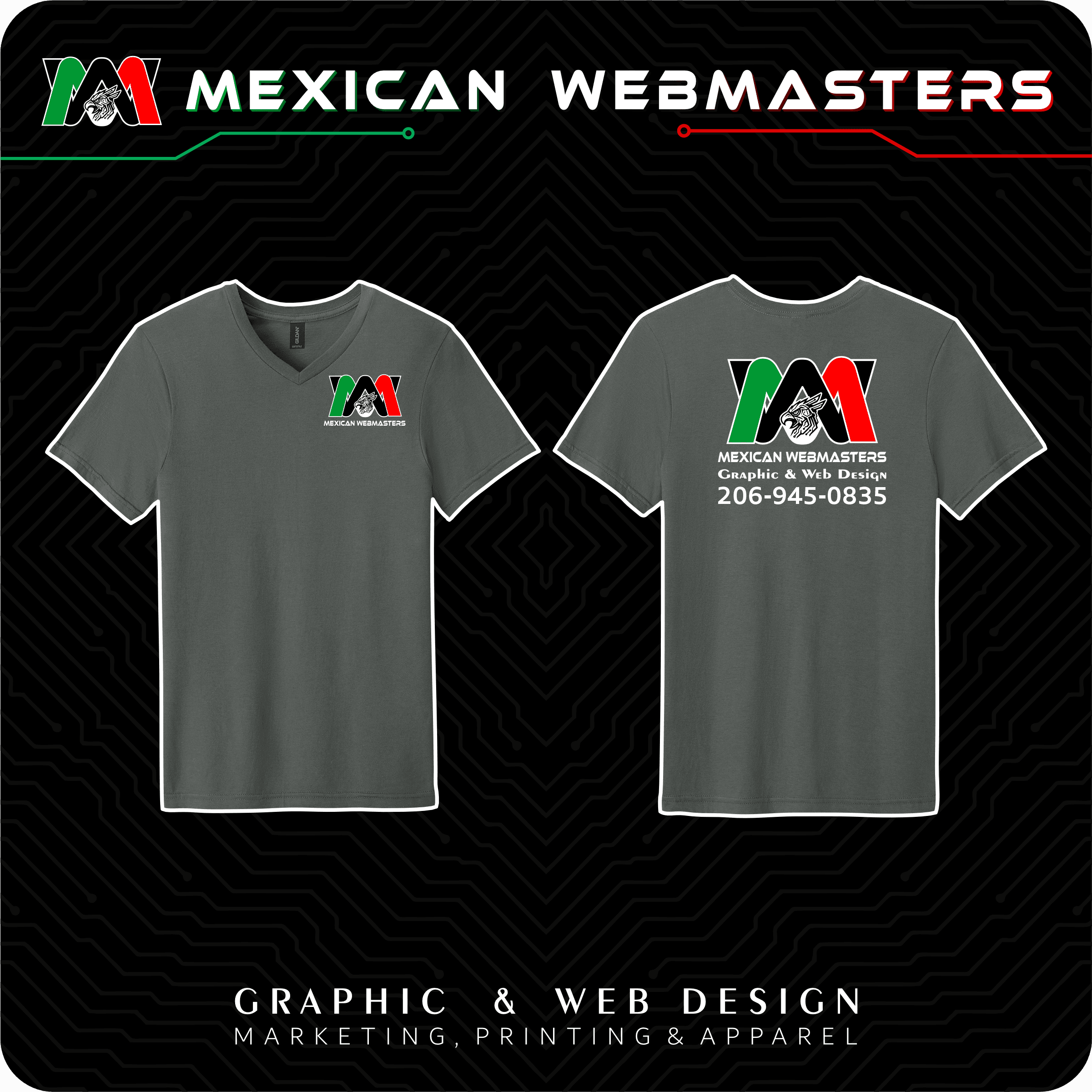 V-Neck DryBlend Hombre Estampada - Image 8