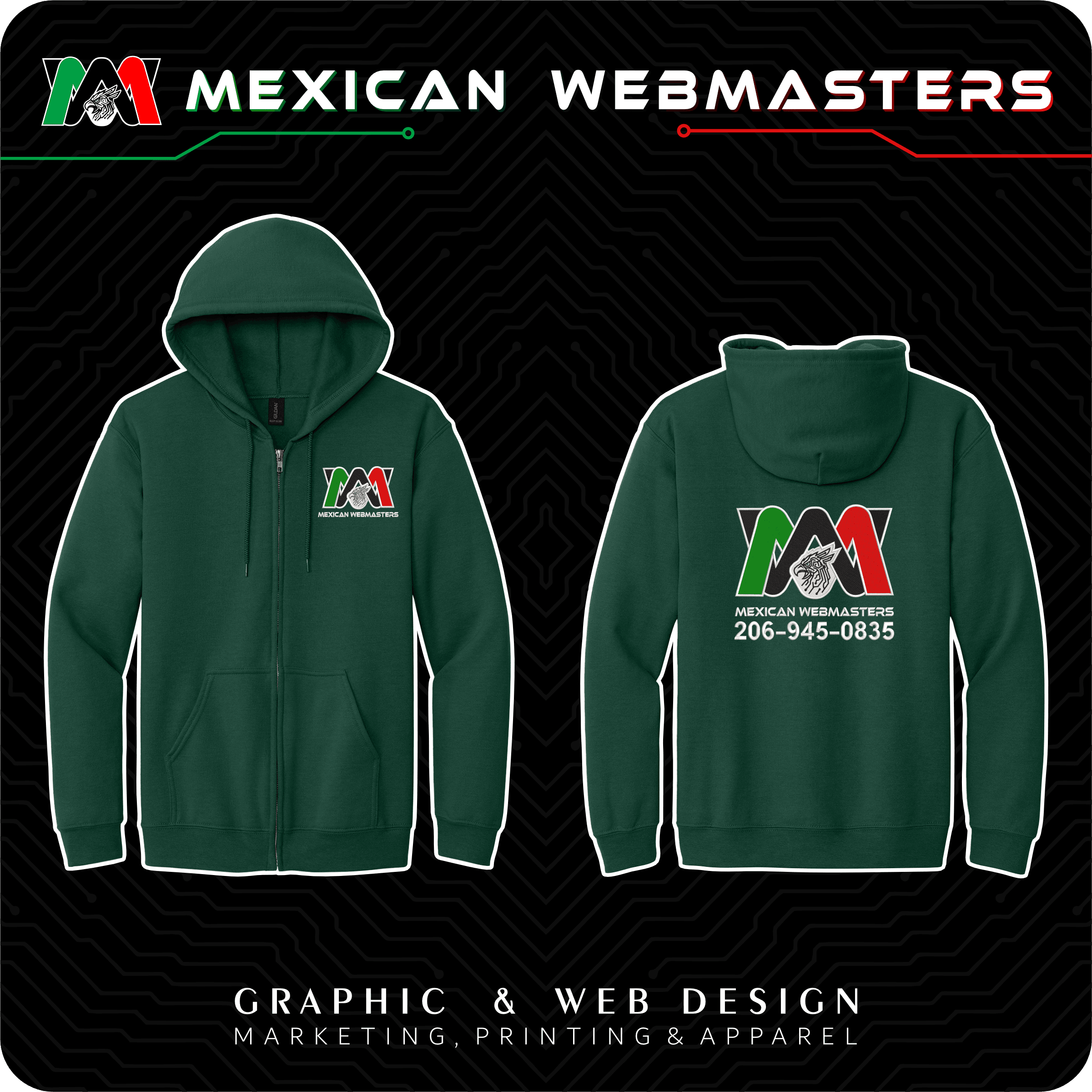 Full-Zip Hoodie Bordada - Image 5
