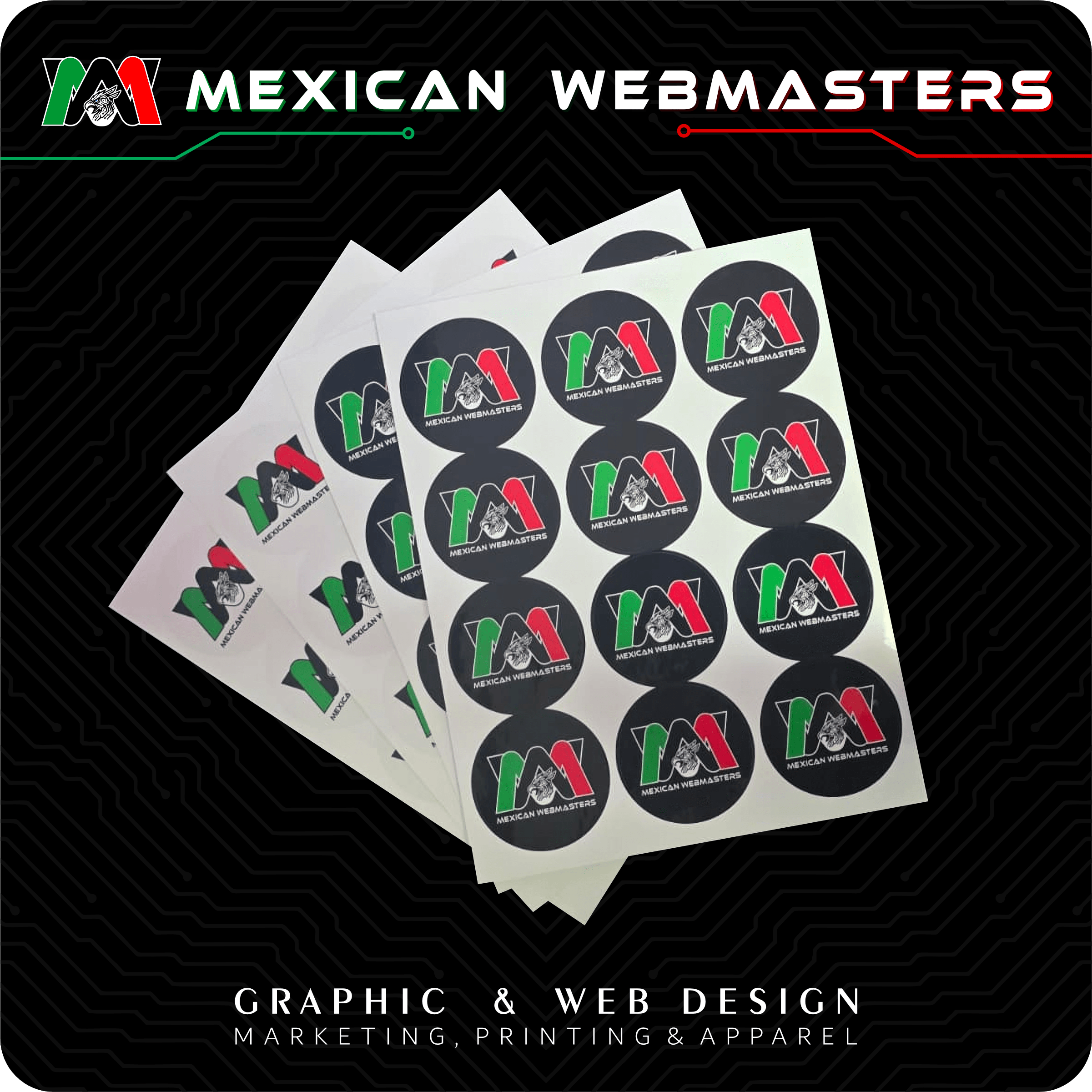 Waterproof 2.5 Rounded Stickers