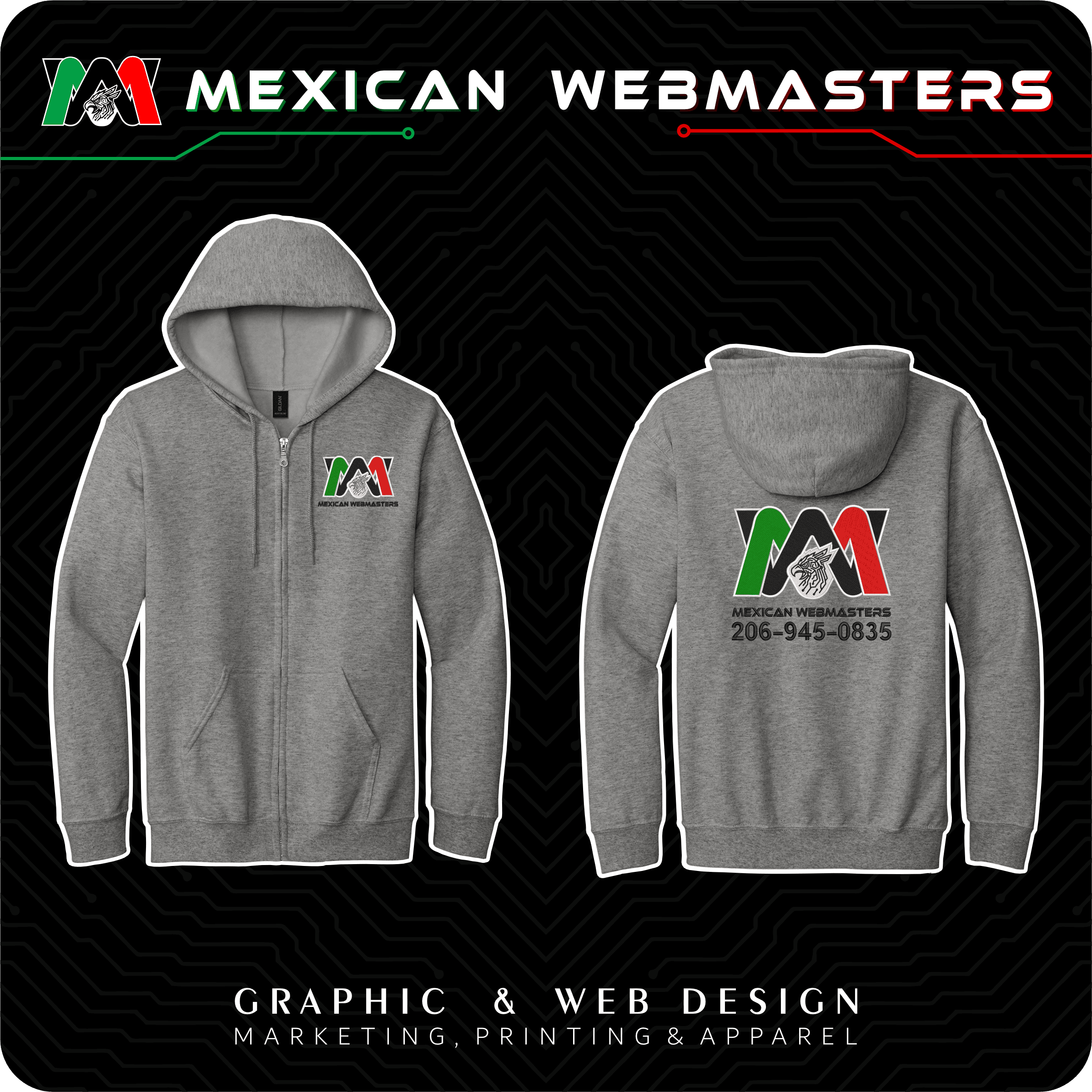 Full-Zip Hoodie Bordada - Image 6