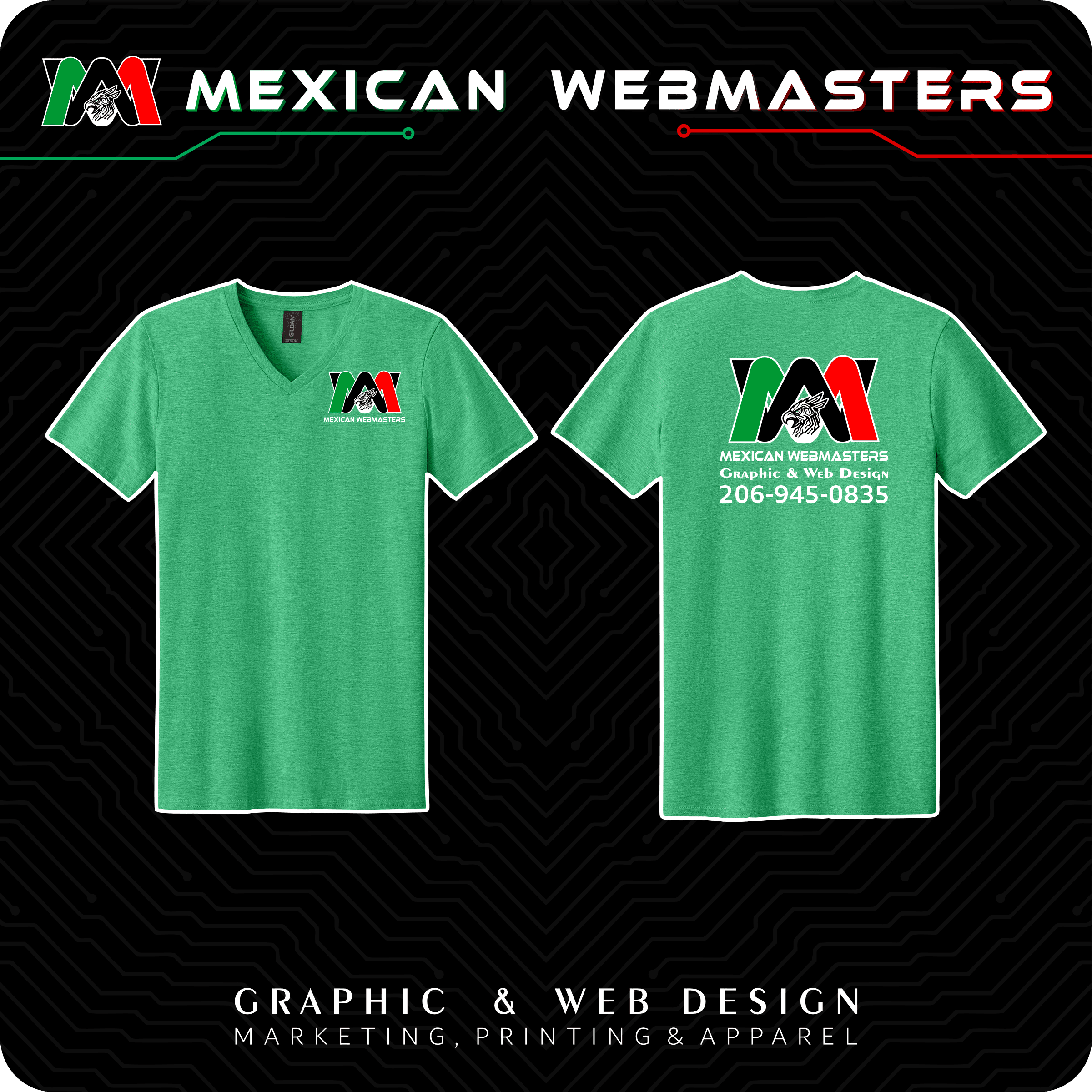 V-Neck DryBlend Hombre Estampada - Image 6