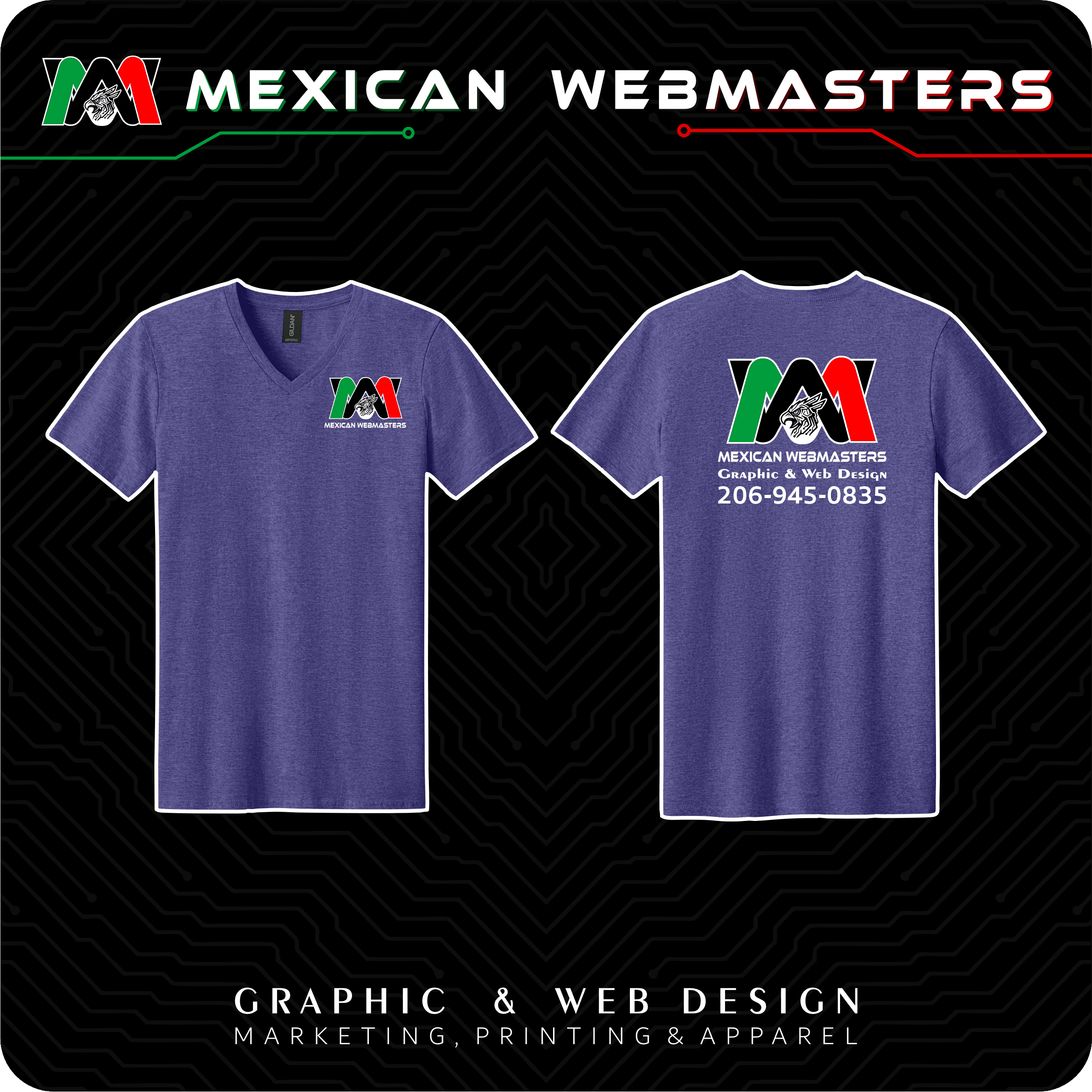 V-Neck DryBlend Hombre Estampada - Image 5