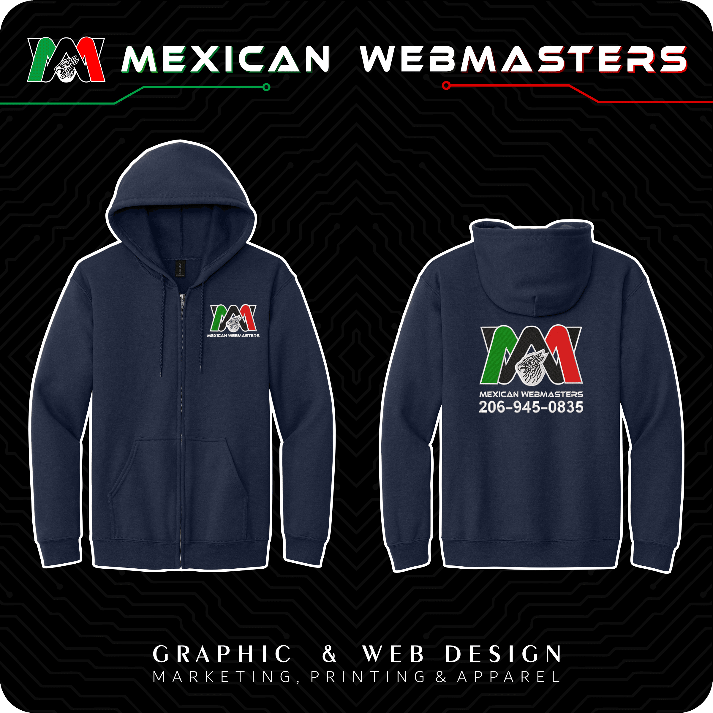 Full-Zip Hoodie Bordada - Image 7