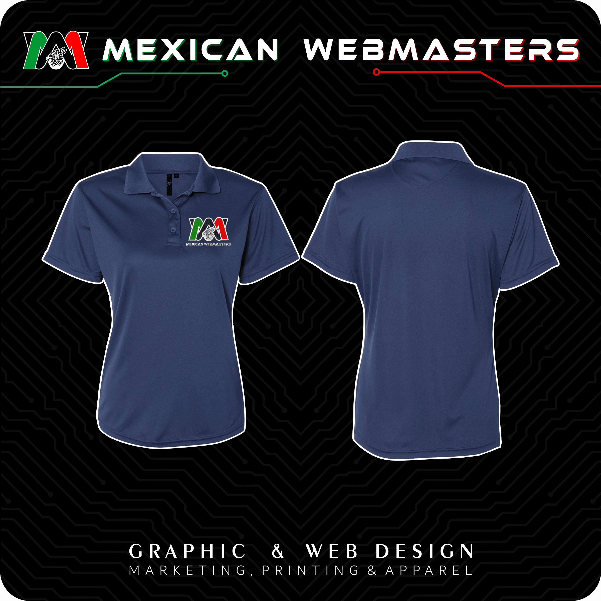 Polo Polyester Mujer Bordada - Image 3