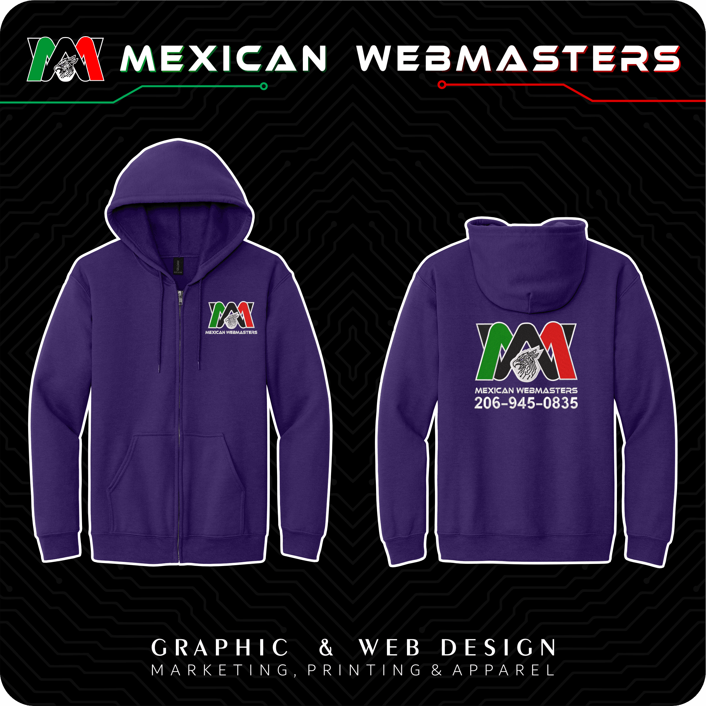 Full-Zip Hoodie Bordada - Image 8