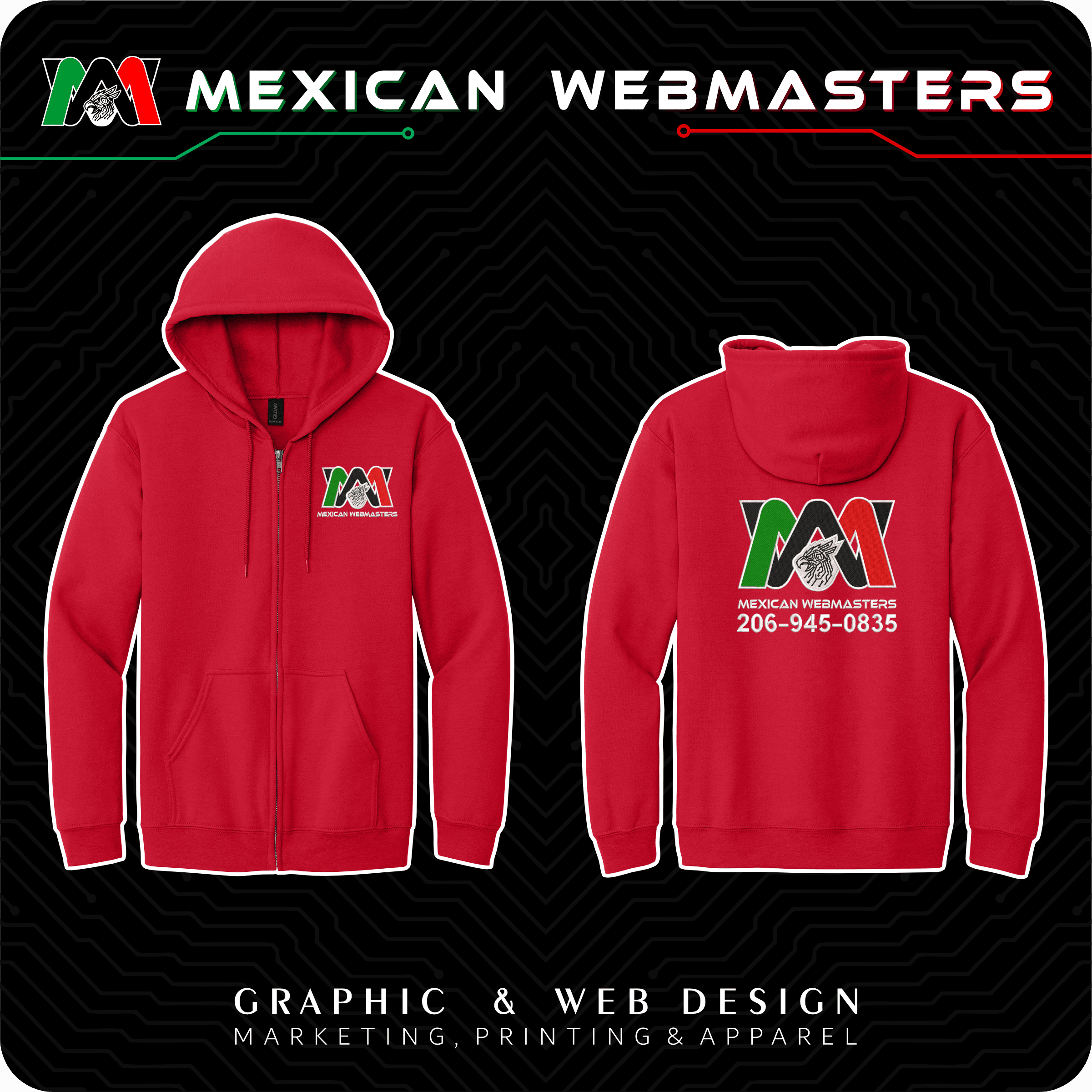 Full-Zip Hoodie Bordada - Image 9