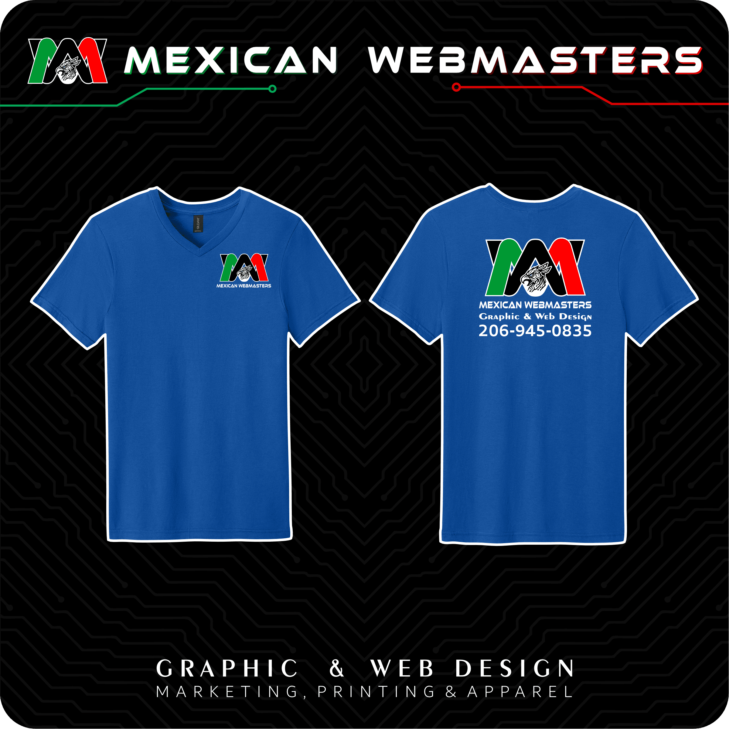 V-Neck DryBlend Hombre Estampada - Image 4