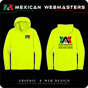 Hooded Manga Larga Estampada