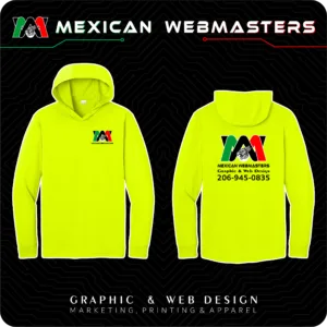 Hooded Manga Larga Estampada