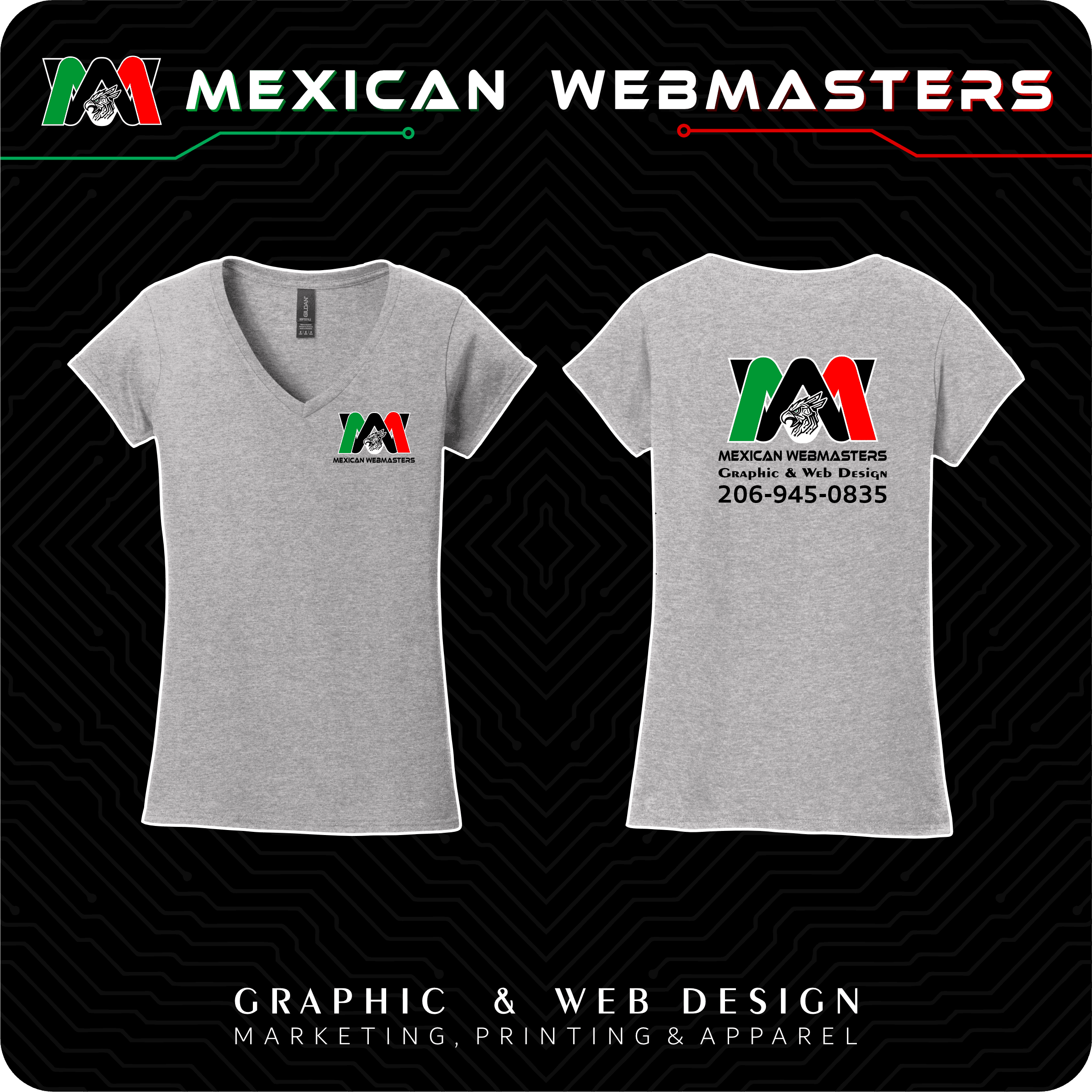 V-Neck DryBlend Mujer Estampada - Image 6