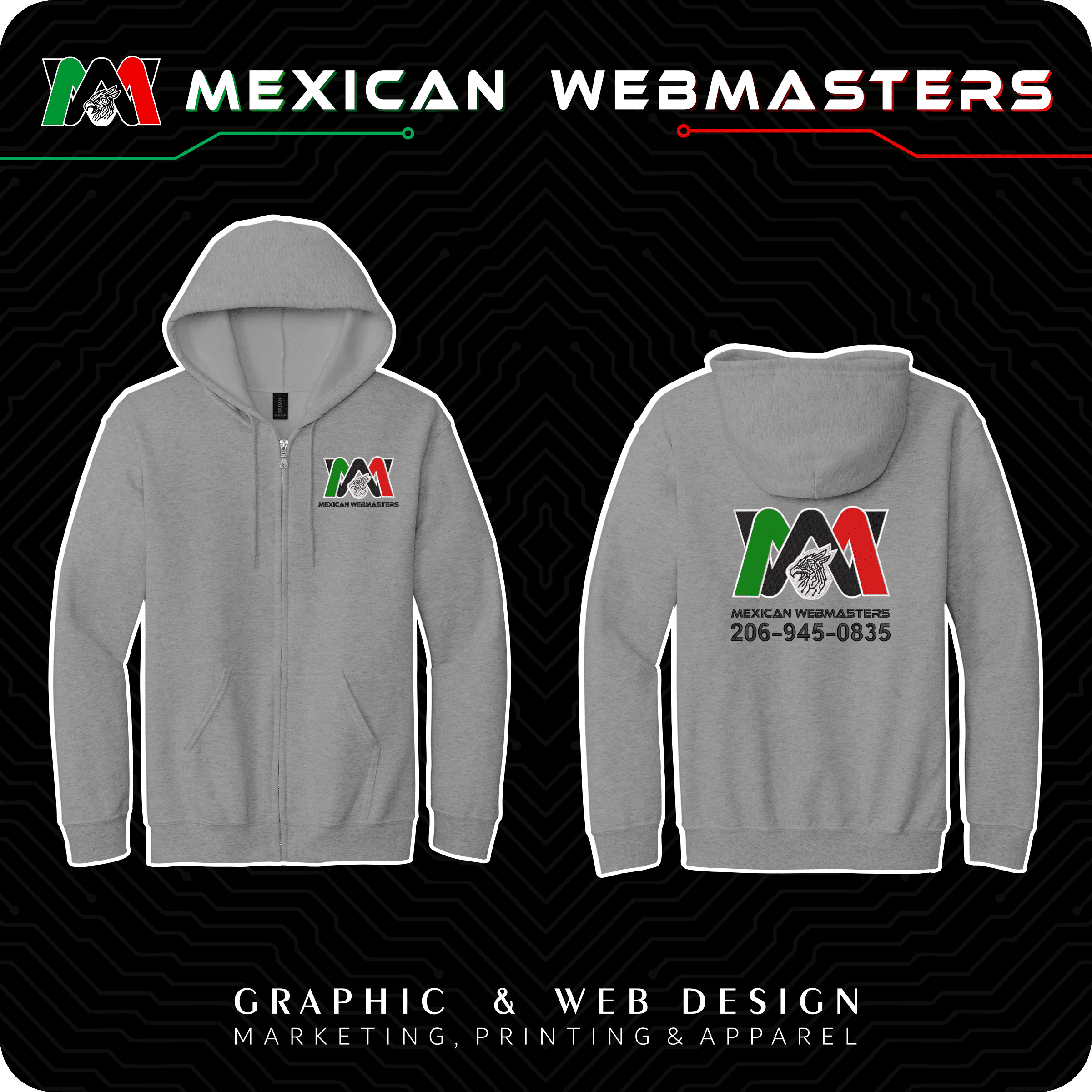 Full-Zip Hoodie Bordada - Image 13