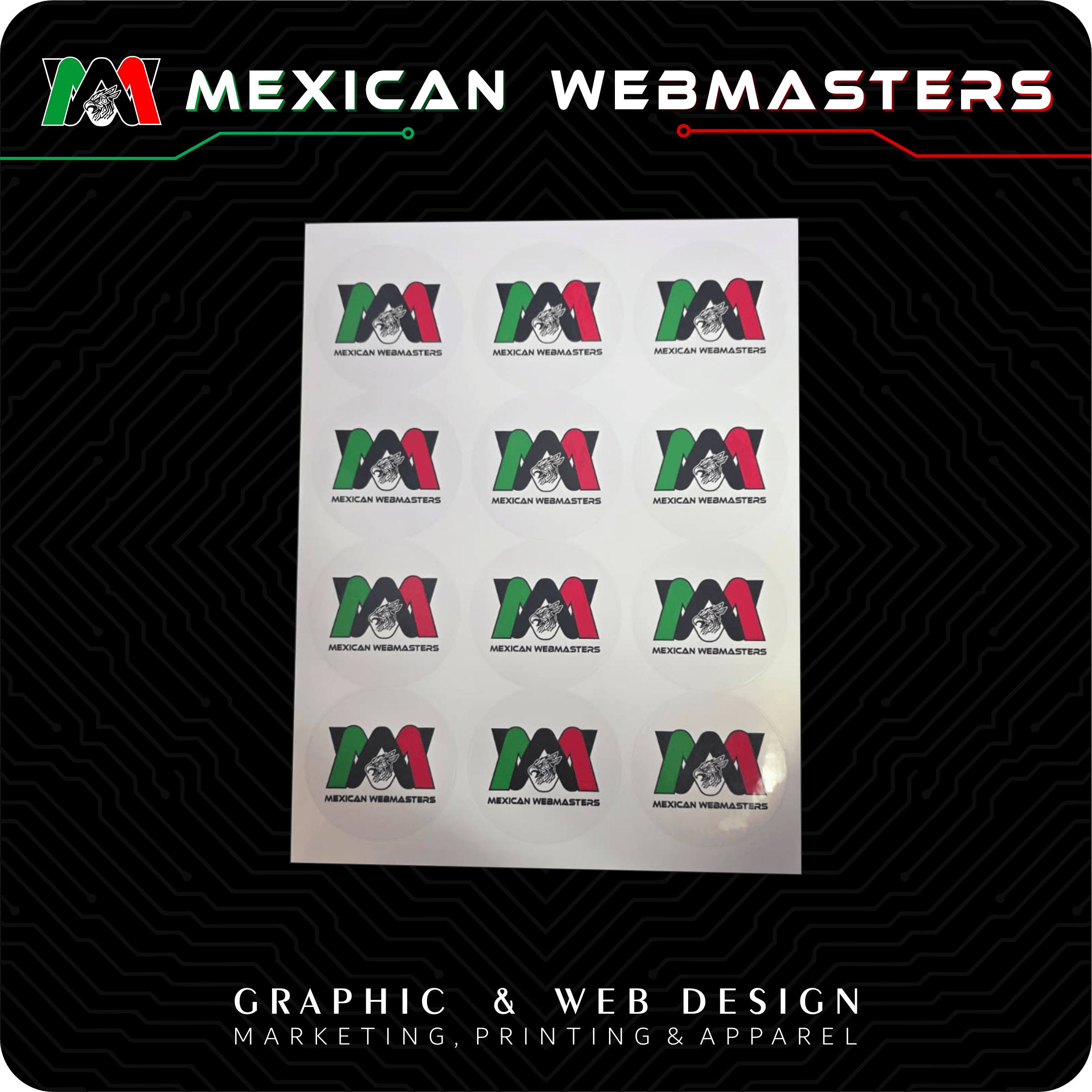 Waterproof 2.5 Rounded Stickers - Image 2