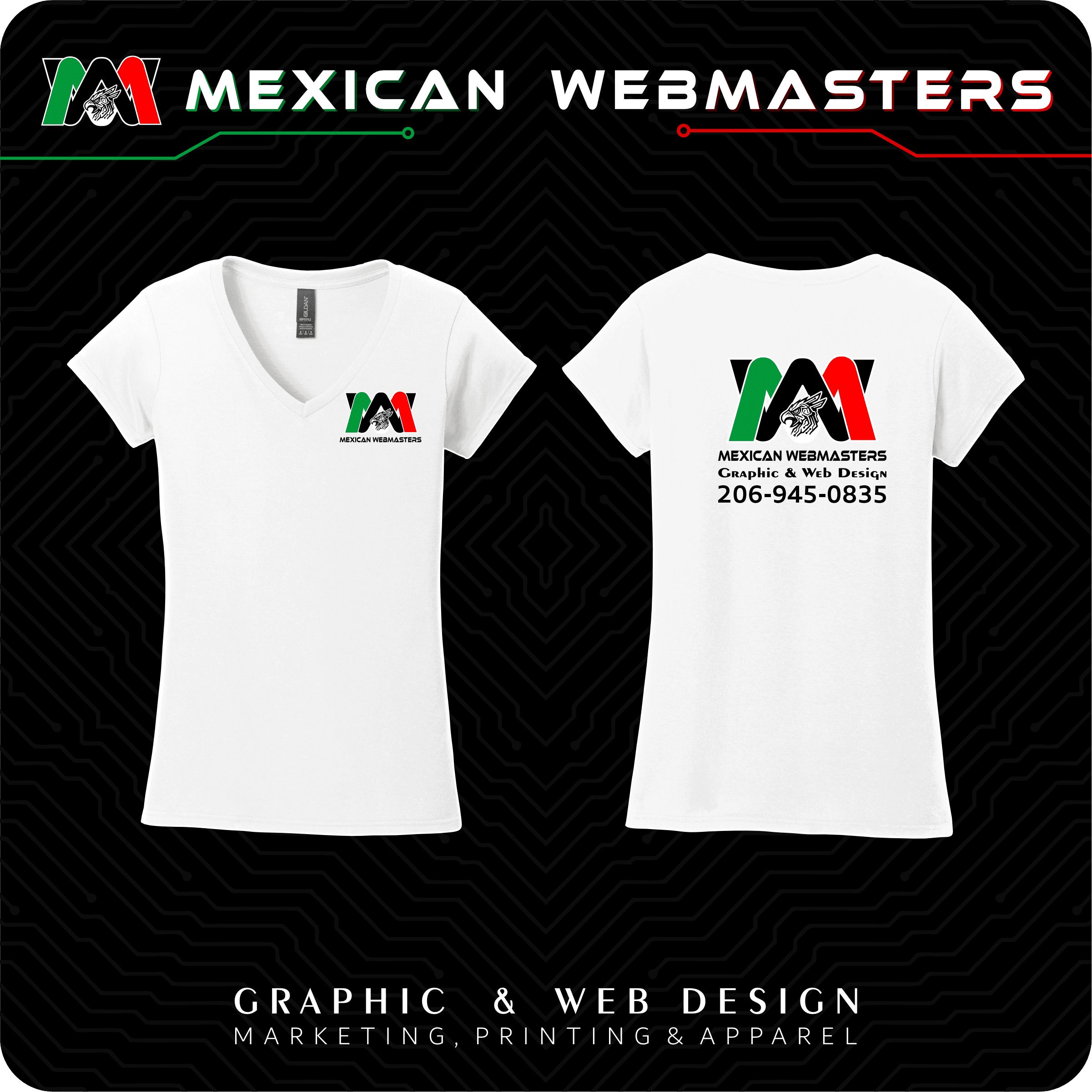 V-Neck DryBlend Mujer Estampada - Image 7